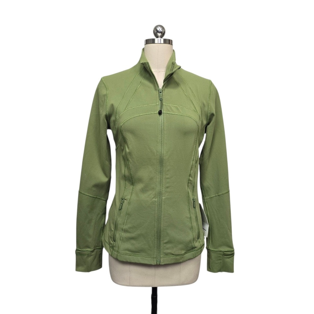 Lululemon Define Jacket Luon Green Foliage LW4AWLS GFOL Slim Fit Size‎ 10 NWT